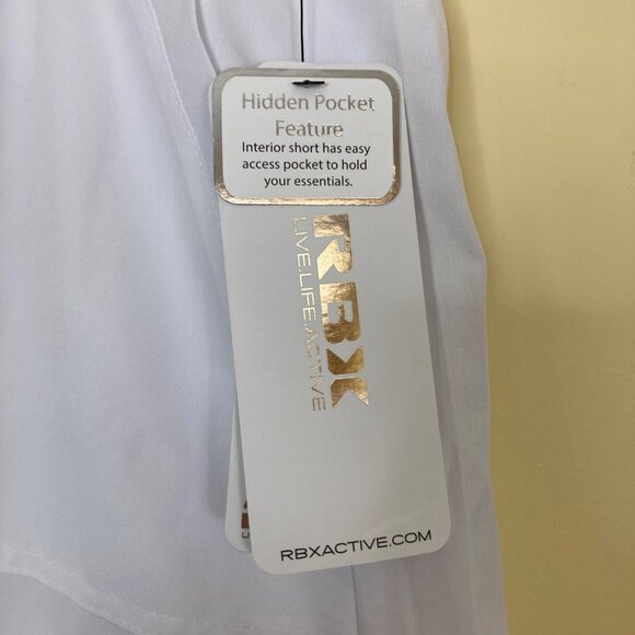 RBX Active Tennis Skirt Womens Medium White New Shorts Preppy - Picture 5 of 7